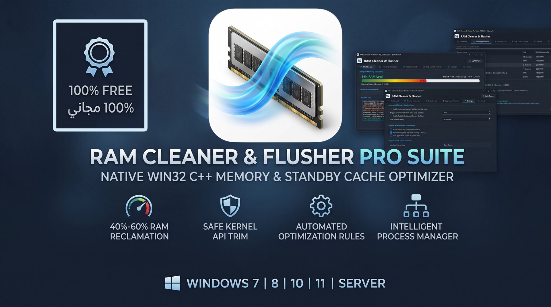 Fix High RAM Usage, Clear Standby Cache & Boost PC Speed on All Windows - RAM Cleaner & Flusher Pro